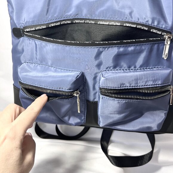 Adrienne Vittadini  Women\'s Back Pack/Purse/Bag-Stella Blue/Black-NWOT-Nylon-Cas main image 10